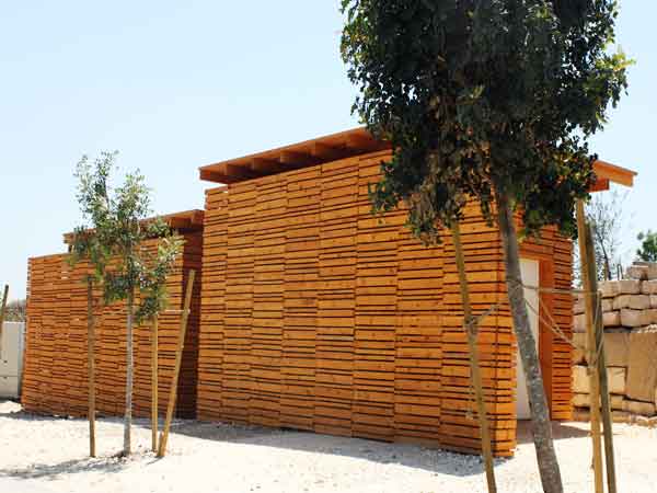 חיפוי עץ - פרוייקט פארק אריאל שרון